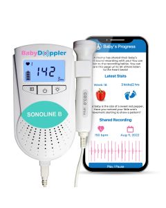The Official BabyDoppler® Sonoline B Fetal Doppler (Teal) Baby Doppler BD1000109-01