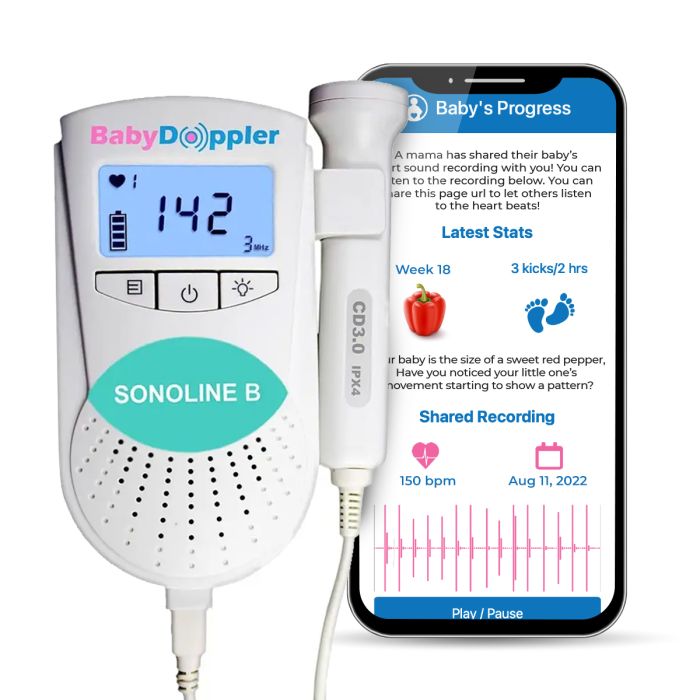 The Official BabyDoppler® Sonoline B Fetal Doppler (Teal) Baby Doppler BD1000109-01