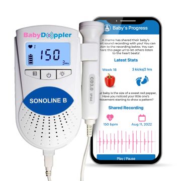 Sonoline B Fetal Doppler by BabyDoppler® (Blue) Baby Doppler BD1000101-01