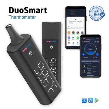 DuoSmart Ear & Forehead Thermometer for Baby/Child/Adult - FDA Approved Baby Temp BH1300501 0