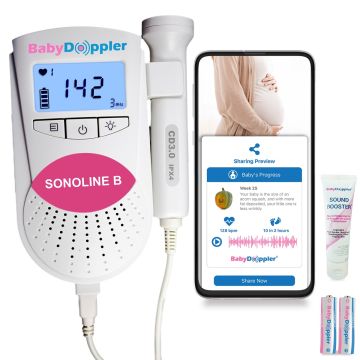 The Official BabyDoppler® Sonoline B Fetal Doppler (Pink) Baby Doppler BD1000105-01